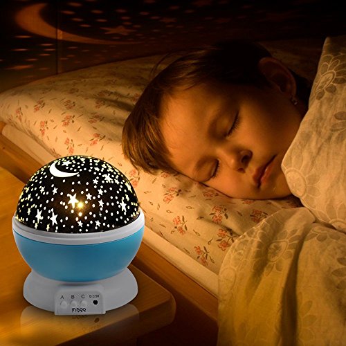 InnooTech Sternenhimmel Projektor Sternen Nachtlicht 360 Grad drehbaren Star Rotierender Projektor LED Kinder Nacht Lampe 9-fachem Farbwechsel für Babyzimmer Kinderzimmer Schlafzimmer Weihnachtsgeschenke - 5