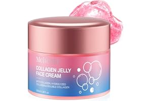 LXITIAN Kollagen Jelly Creme Enthält Niacinamid und Gefriergetrocknetes Hydrolysiertes Kollagen Korean Skincare, Collagen Jelly Cream Reduziert Feine Linien und Mattheit, Stellt die Hautbarriere Wieder Her
