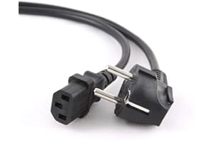 Gembird PC-186-VDE-3M - Cable de alimentación VDE, 3m, Color Negro