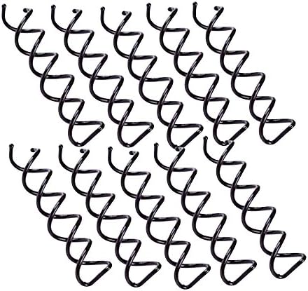 Contever® Spiral Pin Hair Clip Spin Screw Bobby Twist Barrette Black Hair Styling - 10 Pcs