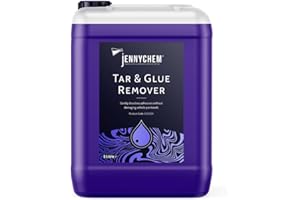 JENNYCHEM INDUSTRIAL CHEMICALS Tar and Glue Remover for Cars (5 L) - High-Strength Car Adhesive Remover - Solvent-Based Car Tar Remover - Glue Remover Solvent for Grease, Silicone, & More - Fast Acting & Easy Use Sticker Removal