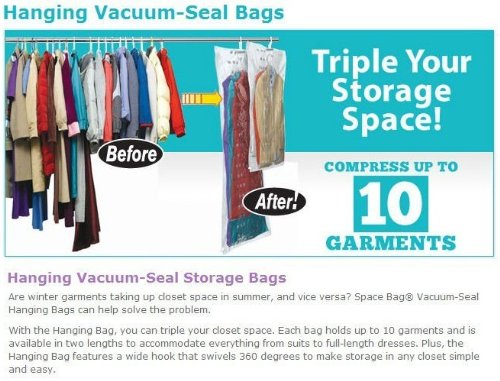 DIBAG ®- 4 tlg set – Hängen Vakuum Beutel 105 x 70 cm - 7