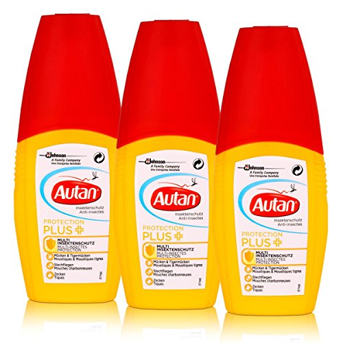 Autan Protection Plus Multi-Insekentenschutz Pumpspray 3er Pack (3x100ml)
