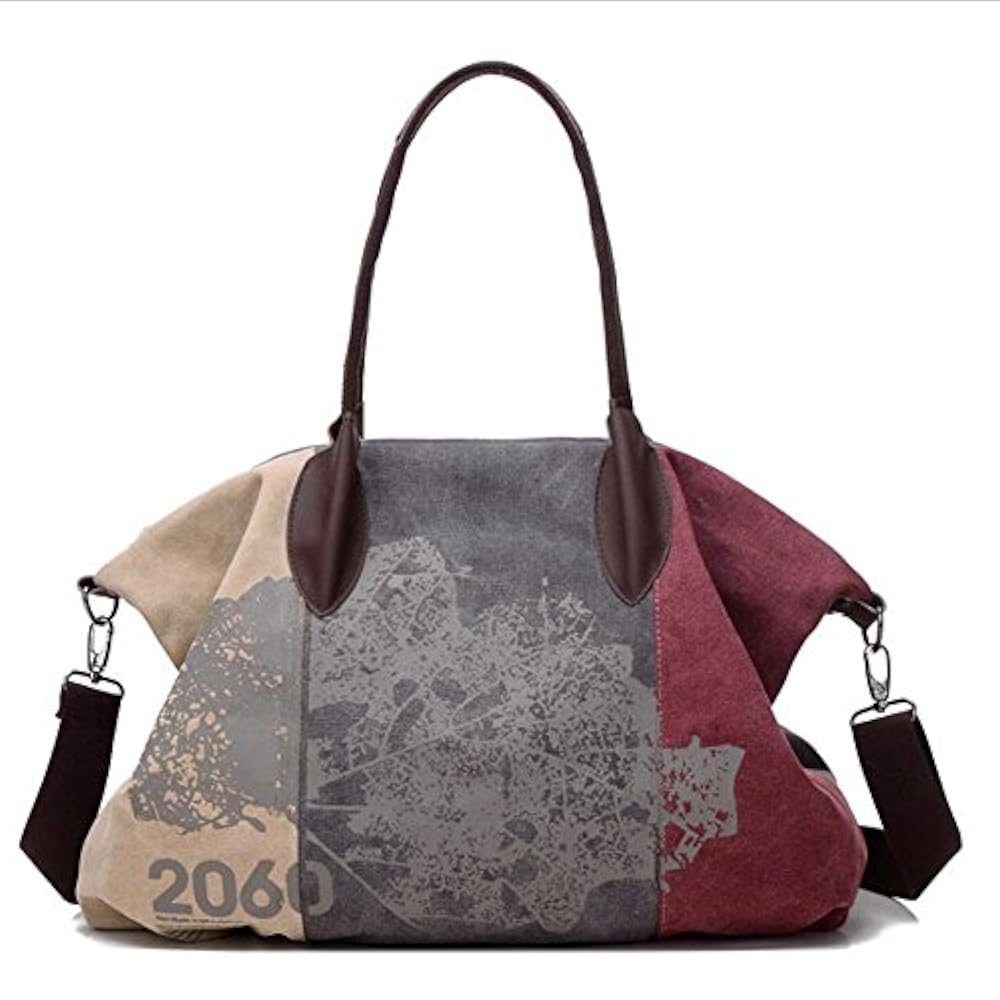 Hungrybubble Frauen-beiläufige Segeltuch-Schulterbeutel-Umhängetasche Umhängetasche-Taschen-Taschen (Color : Purple)