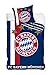 Produktbild Fc Bayern München Bettwäsche Bettbezug Set Fußball 160x200 Blau