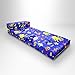 Childrens Single Fold Out Z Bed Chair Aqua Time