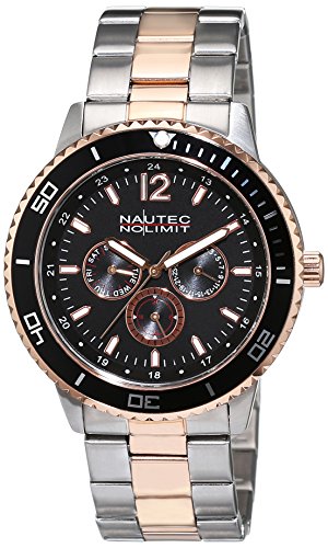 Nautec No Limit Herren-Armbanduhr Glacier Analog Quarz Edelstahl beschichtet GLAC-QZ-STRGSTRG-BK Nautec No Limit Herren-Armbanduhr Glacier Analog Quarz Edelstahl beschichtet GLAC-QZ-STRGSTRG-BK