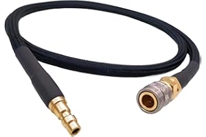 ROVRAI HPA Paintball Aria SLP FLEX Tubo Remote Air Line con US Foster Quick Disconnect 40 pollici bassa pressione MAX 300 PSI cavo intrecciato