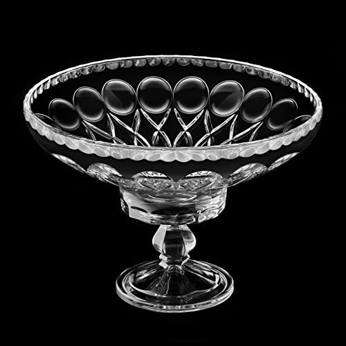 Exquisite Glass Lavaliere Decorative/Serving Crystal Footed Bowl