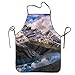 Produktbild best pillow Unisex Custom Aprons Lake Reflection Mountain Panorama Forest Cloud Waterproof Aprons with Adjustable Kitchen Cooking and Bib BBQ Apron