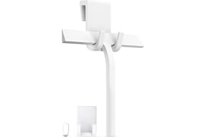 virea Tergivetro per doccia in silicone bianco 23 cm - Doccia tergicristallo con sospensione - Spatole lava doccia de vetri rimuove i liquidi senza lasciare residui - Con anima in acciaio inossidabile