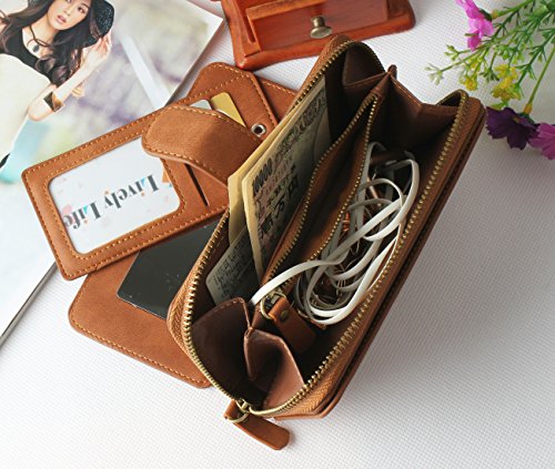 Galaxy S8 H  lle  Lively Life PU Leder Wallet H  lle Multifunktions Abnehmbare Rei  verschluss Schutzh  lle Flip Case Cover mit Kartenf  cher Card Slo