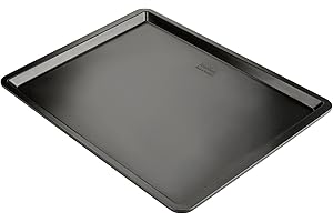 Zenker Teglia da forno per biscotti, pizza, dolci, focaccia, materiale con rivestimento antiaderente, resistente fino a 230 °C, dimensioni 42 x 32 x 2 cm