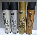 laca acrilica blanca para madera  Oro Spray, brillante, profesional de Laca acrílica, 400 ml