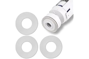 ARTOMNIVERA Geberit Flush Valve Seal Washer 3 Pack (63x33x2mm) | Replacement Silicone Clear Washers with Fluidmaster & 816.418.00.1Geberit Toilet Cisterns | Durable Rubber Diaphragm for Dual Flush Systems