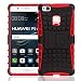 Produktbild Huawei P9 Lite Outdoor Backcover, Conie Mobile Defender Rückschale, Robuste Schutzhülle Extra Schutz Case, Aufstellfunktion, Baustellen Hülle