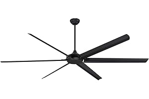 ‎WESTINGHOUSE 254 cm Deckenventilator Widespan von Westinghouse Lighting; Ausführung in Mattschwarz; mit Fernbedienung und DC-Motor