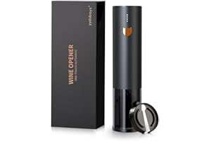YYDSBAYS Korkenzieher Wein Weinöffner Elektrisch Automatischer Flaschenöffner Professionell für Weinliebhaber (Roségold, Öffner mit Folienschneider, Geschenkbox, Wiederaufladbar, Eine Berührung)