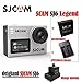 Produktbild 16GB TF Karte + SJCAM SJ6 Legende 4K Wifi Sport Aciton Kamera, HD 4K Action Camer 2 'Touchscreen Fernbedienung Action Sports DV Cam Wasserdicht 4K 24FPS NTK96660 RAW w / Frontscheibe + 1pcs Extra Batterie + 1pcs Double Akku Ladegerät (Sliver)