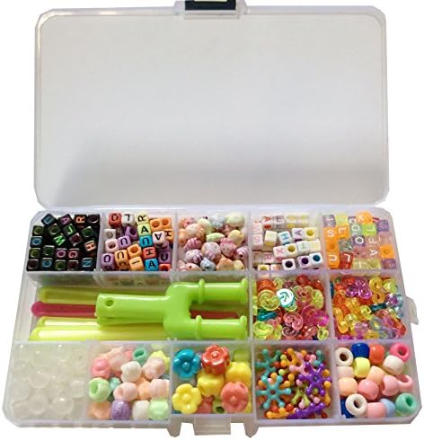 Paonies Box DIY Alphabet Letters Beads Cube Charms for Loom Bands Bracelets Jewellery Making