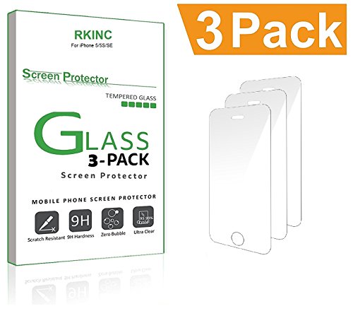 [3-Pack] iPhone 5 5S 5C SE Screen Protector Glass [Lifetime discount