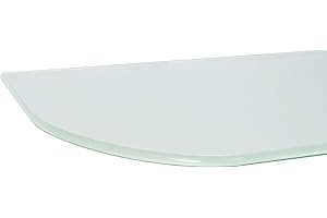 ib style® Glasboden | 6mm | abgerundet | 11 Größen | Satiniert| 90 x 30 cm