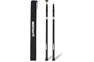 REDCAMP Telescopic Tarp Poles Set of 2/4, Aluminium Extendable Adjustable Tent Poles, Multipurpose Camping Extension Pole for Tarp Awning Canopy Porch Sun Sails Tarpaulin Headroom 2.3M