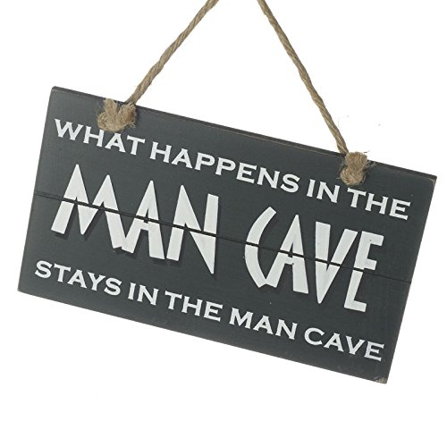 Hanging Wooden Man Cave Sign
