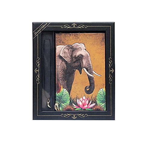 Doodle Exquisite India Wildlife - Tusk Tales Diary/Notebook with Pendant