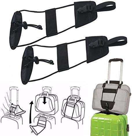 Youngnet Travel Bag Bungee Luggage Strap Suitcase Belt Add-a-Bag Strap (2pc)