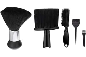 5 stycken frisörhalsborste, mjuk frisörhårborste, hårborste, frisörborste, professionell barberdamm hårborste, frisörborste, nackborstset, hårtillbehör, hårrengöring, dammborttagning