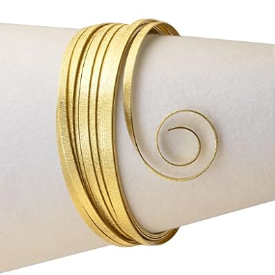 Vaessen creative fil aluminium embossé plat - or - 5mx1mm