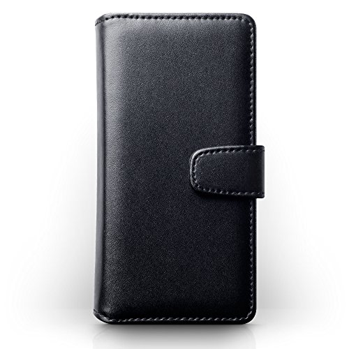 Nokia 8 Funda Cartera de aut ntico cuero tapa delantera con billetera para tarjetas adaptable en posicion horizontal - Negro oscuro reviews Nokia 8 Funda Cartera de aut ntico cuero tapa delantera con billetera para tarjetas adaptable en posicion horizontal - Negro oscuro