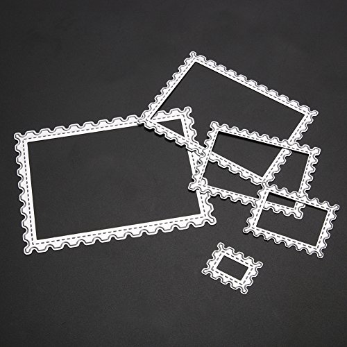Demiawaking 5Pcs Getränke und Dessert Schneiden Schablonen DIY Sammelalbum Dekor Papier Karten, Metall Buchzeichen , Metall Lesezeichen als Geschenk fuer Freunde - 4