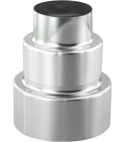 Reduzierstück Aus Edelstahl Für Rauchrohr – Ø 10 Cm Auf 12 Cm, Kaminadapter, Ofenrohrverbinder Für Lüftung & Klima