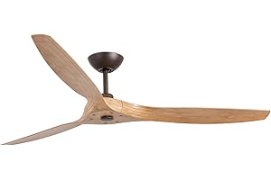 FARO BARCELONA 33519 - MOREA Ventilateur de plafond marron clair avec moteur DC