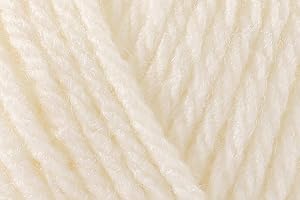 HADSON Sirdar Hayfield Bonus Chunky Crochet Yarn, 100% Acrylic Soft Knitting Wool for Sweaters, Cardigans, Jumpers, Ponchos and Capes - 100g Ball - Cream (812) - Single (1 Ball)