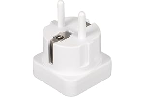 TWSOUL Erdungsstecker,Erdung Stecker Antistatik Stecker Erdung Steckdose,Gummistecker Schutzkontaktstecker,ESD Erdungsstecker Antistatisch Leitfähiges Garngeflecht Material Stromkreis-Prüfgerät (EU)