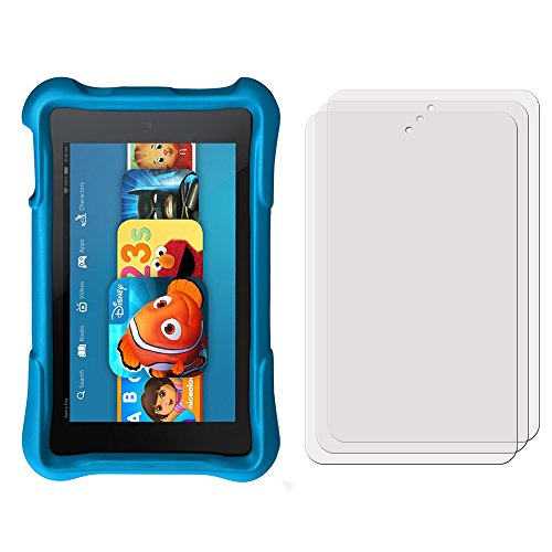 3 x Membrane Displayschutzfolie Amazon Fire Kids Edition (2015) – Kristallklar, Verpackung und Zubehör - 2