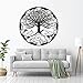 Produktbild zqyjhkou Lebenskreis Baum Vinyl Wandaufkleber Home Schlafzimmer Dekor Yoga Mandala Stil Wandtattoo Baum Mit Clounds Vinyl Muarls Poster 57x57 cm