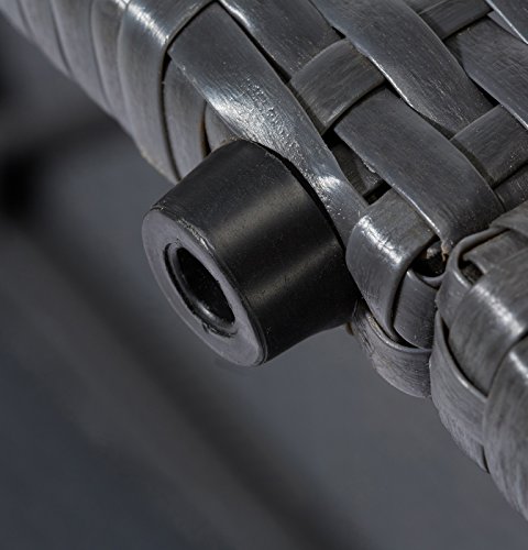 Limal Polyrattan Gartenlounge Creme 143 x 202 x 77 cm, Rostfreies Aluminiumgestell, Wetterfest, Schmutzabweisend, Abnehmbare Polster - 7