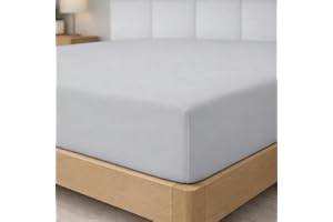 Degrees Home Collection - Drap-Housse 140x200 cm en Microfibre Douce – pour Matelas Jusqu’à 33 cm – Certifié Oeko-TEX – Gris