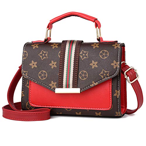 Preisvergleich Produktbild 2018 Herbst neue, bedruckte kleine quadratische Tasche, einfache Umhängetasche, diagonale weibliche Tasche (20x15x6 cm, Alte Blume)