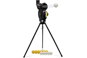 PowerNet Launch F-lite Baseball- und Softball-Pitching-Maschine | Variable Geschwindigkeit wirft bis zu Einer simulierten 90 MPH | Stellt konsistente Schläge | Höhe und Winkel verstellbar