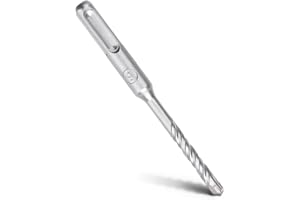 MOXPIFY - Punta per trapano da calcestruzzo, attacco SDS Plus, 6 x 110 mm, con 4 taglienti in metallo duro e doppia elica, per calcestruzzo, pietra, pietra naturale