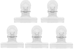 PONGNAS Pinces à Ongles 5 Pièces Pinces Extension Ongles Courbe C en Plastique Clip Ongles en Gel UV pour Manucure Accessoires d'art des Ongles Transparent