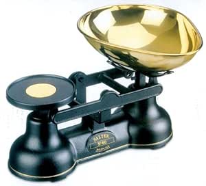 Salter 060 Traditional Style Balance Scale - Black & Brass: Amazon.co ...