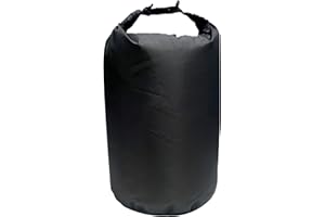 SANPIERAZAAR Bolsa impermeable, 10 L, 20 L, 40 L, 70 L, 90 L, bolsa seca ultraligera, bolsa impermeable para deportes acuáticos para, kayak, playa, natación, camping, senderismo, Negro , 20 L