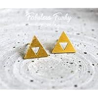 Geometrische Ohrstecker Gold