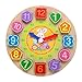 Produktbild Demiawaking Karikatur Threading Uhr hölzernes geometrisches Puzzlespiel Brett scherzt Kind Spielzeug Geschenk (Hase)